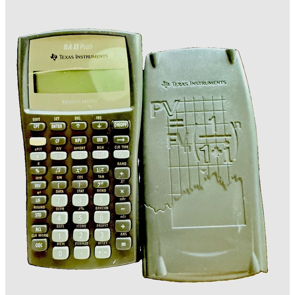 Texas Instruments BA II PLUS Financial Handheld Works Case